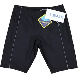 Aquarti Badehose Aquarti Herren Lange Badehose Schwarz/Grau M