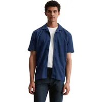 Marc O'Polo regular fit, Freizeithemd aus Baumwoll-Mix, Royal, XXL