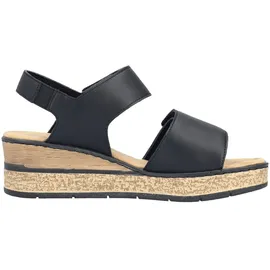 Rieker Keilsandaletten Damen Schwarz 37