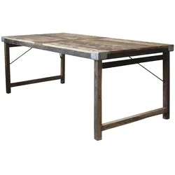 Chic Antique Grimaud großer alter Esstisch aus Holz, H78/L200/B100 cm natur