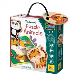 Montessori Holz-Puzzle Tiere