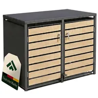 Novaterra Mülltonnenbox B132 x T80 x H116 cm anthrazit