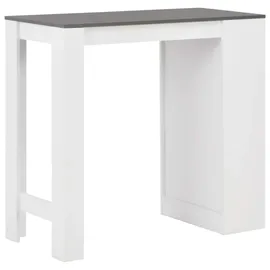 vidaXL Bartisch mit Regal 110 x 50 x 103 cm Weiß