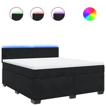 vidaXL Boxspringbett 180 x 200 cm Schwarz