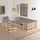 vidaXL 8-tlg. Garten-Lounge-Set mit Kissen grau