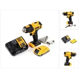 DeWalt DCE 530 D1 Akku Heissluftpistole 18V 530°C + 1x Akku 2,0Ah + 1x Lader + Flächen- und