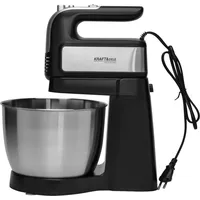 KRAFT&DELE | Küchenmaschine, mit Schüssel, 1000W, KD4141, Knetmaschine Brotteig mit Edelstahl-Rührschüssel 4.5L, Planetenrührwerk, Rührbesen,... - Silber