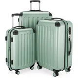 Hauptstadtkoffer Spree - 3er Kofferset, TSA, Trolley-Set, Rollkoffer, Reisekoffer, (S, M & L), Mint