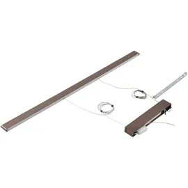 LUCANDE Mylosh 1-flg. dimmbar 110 cm Modern / Braun