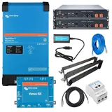 Victron Energy Victron Multiplus-II 48V 1-Phasen 3kVA Speicherset 4,8kWh Pylontech LiFePO4 mit VenusGX