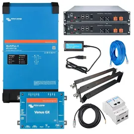 Victron Energy Victron Multiplus-II 48V 1-Phasen 3kVA Speicherset 4,8kWh Pylontech LiFePO4 mit VenusGX