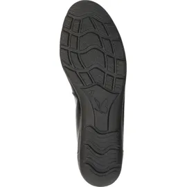 CAPRICE Damen Ballerinas aus Leder Flach, Schwarz (Black Nappa), 39 EU
