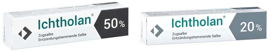 Ichtholan Zugsalbe 50% + Zugsalbe 20%