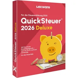 Lexware Quicksteuer Deluxe 2026 | für die Steuererklärung 2025 | Sofortdownload