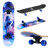 Nils Extreme DREAMER Skateboard Schwarz
