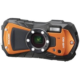 Ricoh WG-80 orange Digitalkamera 16 Megapixel Orange inkl. Akku Full HD Video, Integrierter Akku, mi