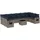 vidaXL Garten-Lounge-Set 11-tlg. grau