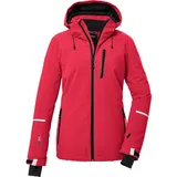 KILLTEC Damen Skijacke/Funktionsjacke mit abzippbarer Kapuze und Schneefang KSW 81 WMN SKI JCKT, modern red, 44,