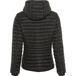 CAMEL ACTIVE Damen leichte Steppjacke mit Abnehmbarer Kapuze Schwarz womenswear-42