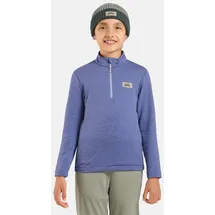 Odlo Longsleeve "Midlayer 1/2 Zip Grid Fleece" in Blau | Gr.: 128