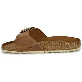 Birkenstock Madrid Big Buckle Nubukleder geölt schmal cognac 36