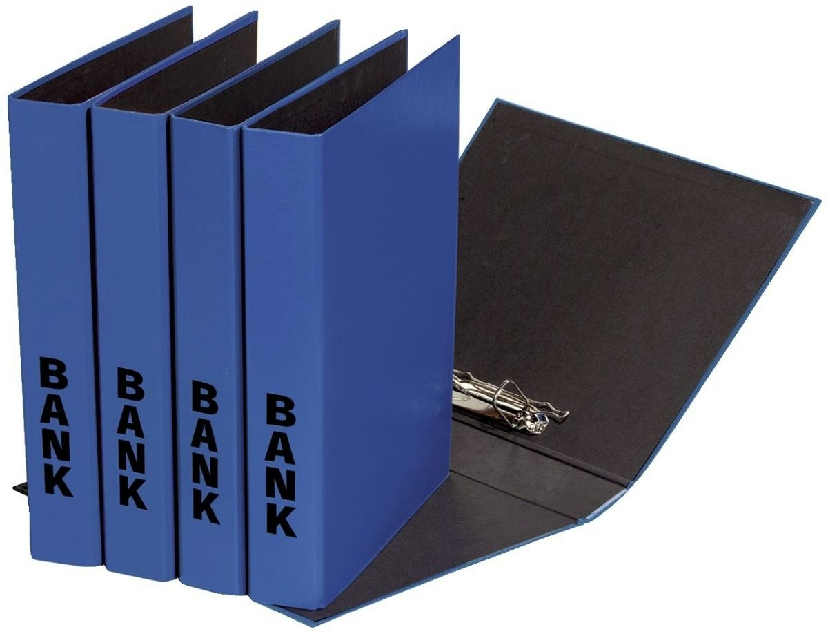 Bankordner Color-Einband - A4 , 50 mm, Color Einband, blau