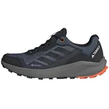 Adidas Herren Terrex Rider Gore-TEX Trail Running Shoes Trailrunning-Schuhe, Steel/Core Black/Impact Orange, 48 EU