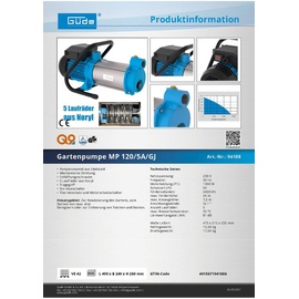 Güde MP 120/5A/GJ