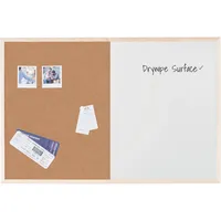 Bi-Office Kombitafel 60 x 40 cm braun / weiß