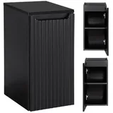 Lomadox Badezimmer Unterschrank 30cm schwarz 40cm tief Badschrank Badkommode