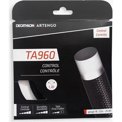 Artengo Monofaser Tennissaite 1,30 mm - TA960 Control schwarz EINHEITSGRÖSSE