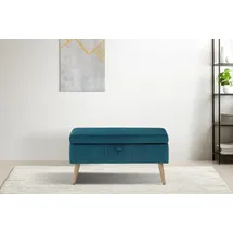 OTTO home Truhenbank AMIRA Petrol 81 x 36 x 43 cm