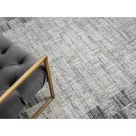 otto home Teppich OTTO HOME "Yasmin, LAGERRÄUMUNG", beige (creme), B:160cm H:8mm L:230cm, Polyester, Teppiche, Teppich, Kurzflor, modernes Design, mit Bordüre, pflegeleicht, Wohnzimmer