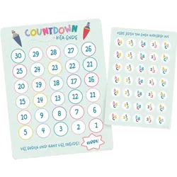 Einschulung Countdown Kalender 23,5 x 18cm