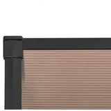 vidaXL Türvordach 199 x 90 cm schwarz