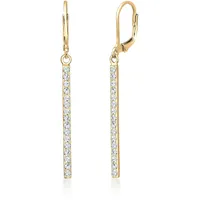 Elli Ohrringe Damen Ohrhänger Geo Stab mit Kristallen in Gold | Gr.: onesize