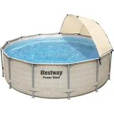 BESTWAY Power Steel Frame Pool rund