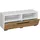 VCM Arila L TV-Lowboard 95 cm Braun/Weiß Holz