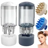 SDwfxd 2 Stk Silikon Scalp Massager, 2 Stk Haaröl Applikator, Kopfmassage Bürste für Nasses & Trockenes Haar Blutzirkulation, Behandlung Trockener Kopfhaut, ätherische Öl Haarbehandlung