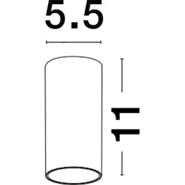 Nova Luce Ceci LED Deckenaufbauspot in Weiß-matt 3W IP65