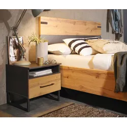 rauch Set »Butte« - 145x207x101cm - grau - Holz / Metall