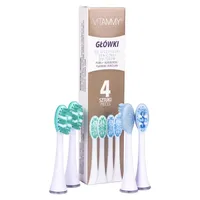 Vitammy PEARL + weiß für PEARL+, PLATINUM VITAMMY Sonibürsten, 4 Stück