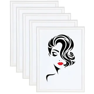 IDEAL TREND Bilderrahmen 3er 5er Set Classic Leichter Kunststoff Bilder Foto Rahmen Poster Sc