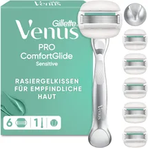 Gillette Venus Pro ComfortGlide Sensitive Damenrasierer + 6 Klingen