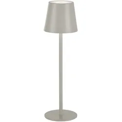 Akku Tischleuchte , beige/greige Indoor, Outdoor, Camping