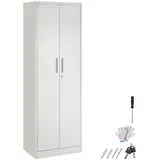 Tectake Brandon Aktenschrank 60 x 40 x 180,5 cm grau