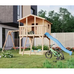 Karibu-Stelzenhaus »Benjamin« - blau