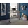 Stella Trading Xora Schreibtisch Sonoma Eiche Holzwerkstoff, Kufe, 77x75-118x160 cm, höhenverstellbar, Kabeldurchlass, Memoryschalter, Arbeitszimmer, Schreibtische, Bürotische