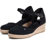 Tommy Hilfiger Mid Wedge Espad Closed Toe Damen Schwarz 39
