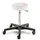 Prova Nova GmbH Rollhocker Comfort 4400, Sitzhöhe ca. 54-73 cm, Rundsitz Ø 33 cm, Rollen/Bodengleiter:weiche Radbandage, Polsterdekor:Dekor Offwhite